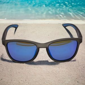 Lightweight Polarized Sunglasses with Blue Mirrored Lenses
